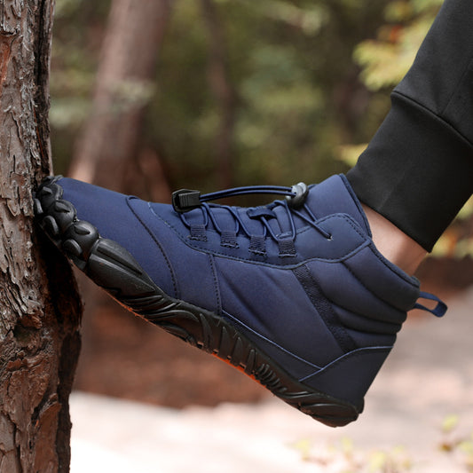 Fleece-lined Waterproof  Casual Cotton Shoes for Men