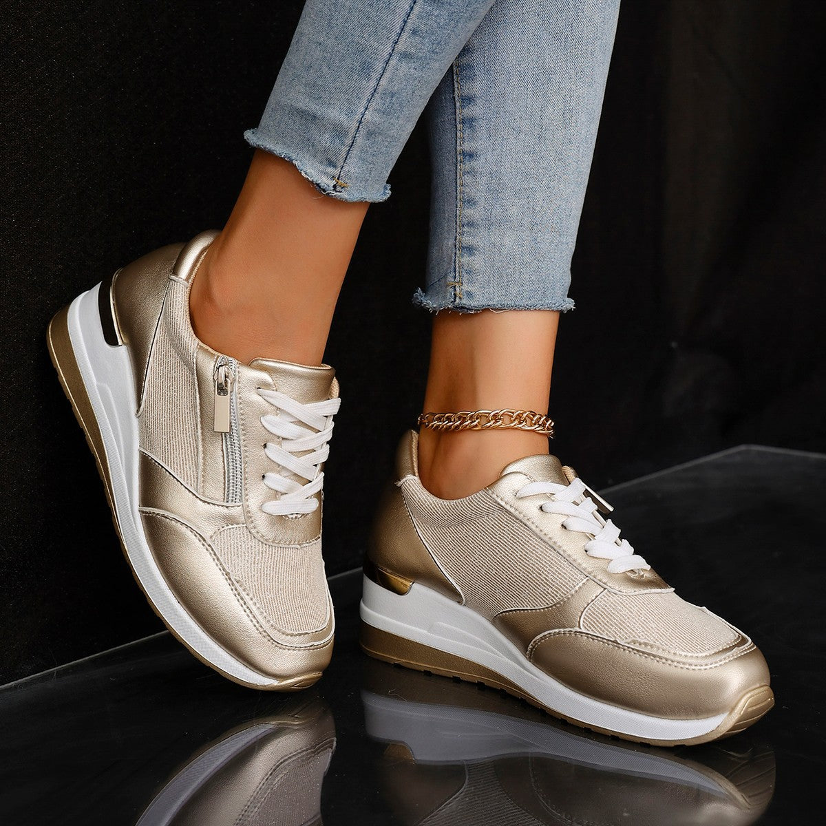 Lace-up Casual Shoes for Women