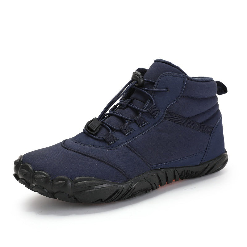 Fleece-lined Waterproof  Casual Cotton Shoes for Men