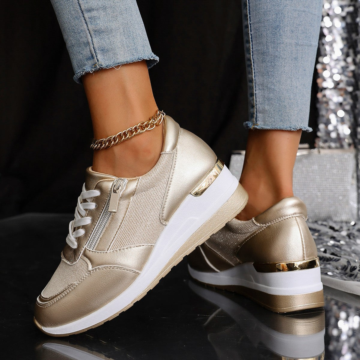Lace-up Casual Shoes for Women